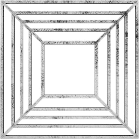 Ekena Millwork Raven Architectural Grade PVC Pierced Ceiling Medallion, Antiqued Pewter, 30"OD x 11"ID x 1"P CMPP30X30RAAPW